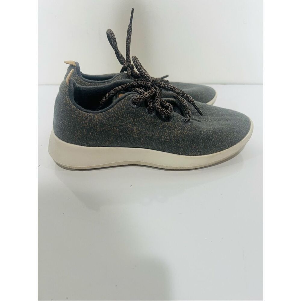 allbirds wr gray tan heathered wool sneakers sz 7 Great Condition
